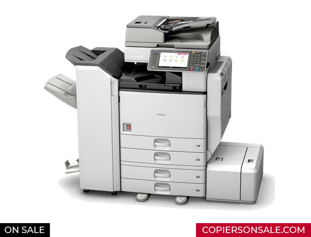 Renewed 55 ppm Copy SPDF Scan A3 Print Renewed Ricoh Aficio MP C5503 Color Multifunction Copier 2 Trays with Stand 