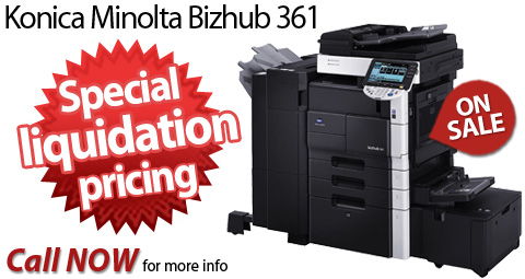 Konica Minolta Bizhub 361 FOR SALE At Low Price!